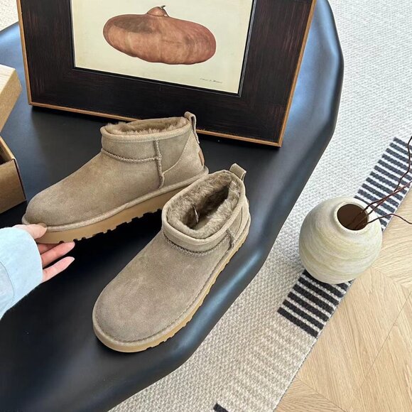 UGG Classic Ultra Mini Women's  antelope Ankle Boots - Picture 7 of 9